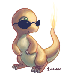 charmander with sunglasses