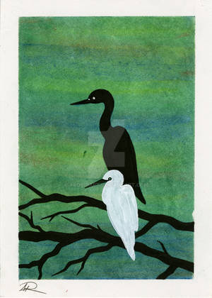 Birds on Branch by arobinart Birds on Branch by arobinart