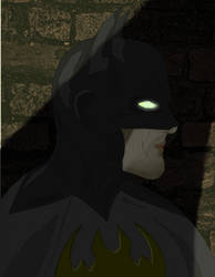 Batman Profile In Color