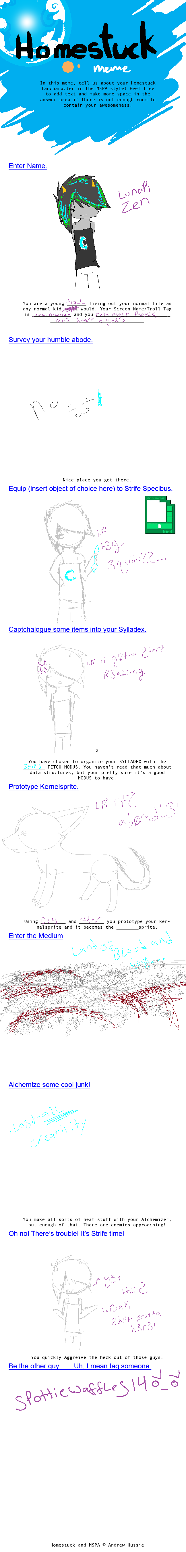 homestuck meme