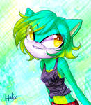 .:Gift-OC:. Greena by N-Lilix