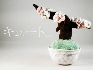 Crochet sakura tree