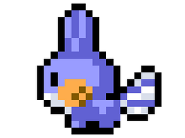 3D pixel: Mudkip