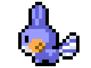 3D pixel: Mudkip