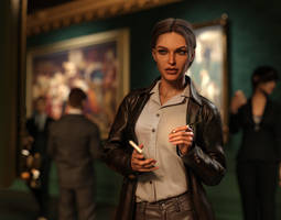 Lara Croft's Museum Exploration: In Search of Clue