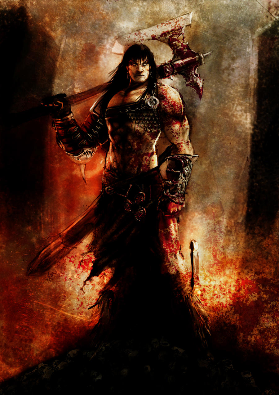Conan with axe