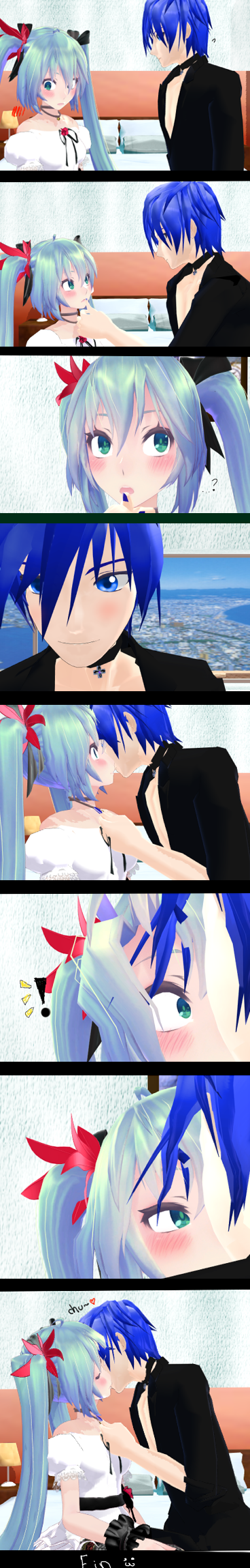 MMD mini comic mikuxkaito