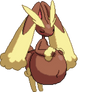 Lopunny squeezes her belly
