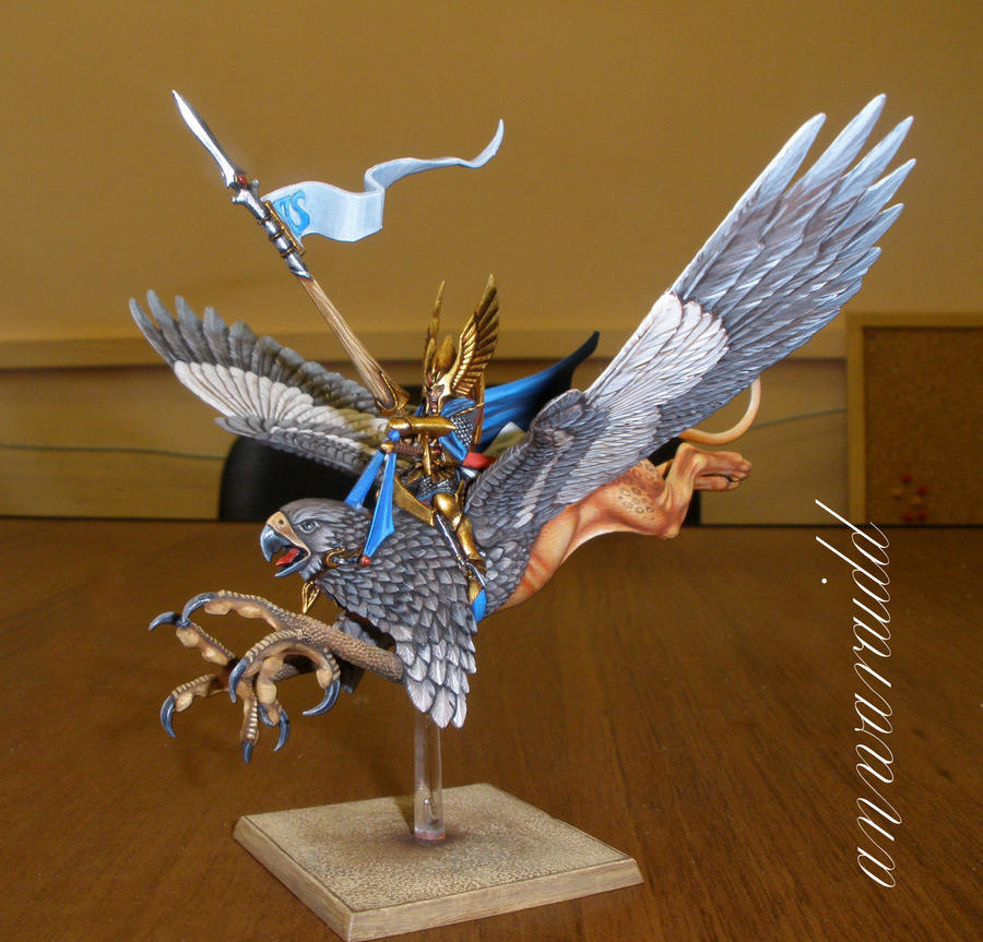 High Elves Prince mounted on Griffin