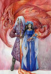 Rhaegar and Lyanna by DalfaArt