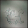 Let's do a cat...first the sketch...