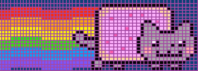 Nyan cat perler bead pattern by saskia105 on DeviantArt