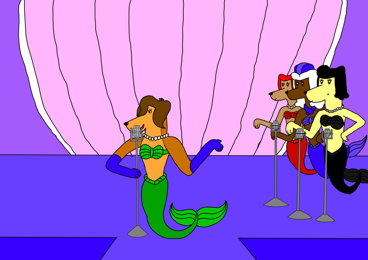 Deviantart Backup Singer Merdog Sasha and back up singers by Blairscartoons on DeviantArt