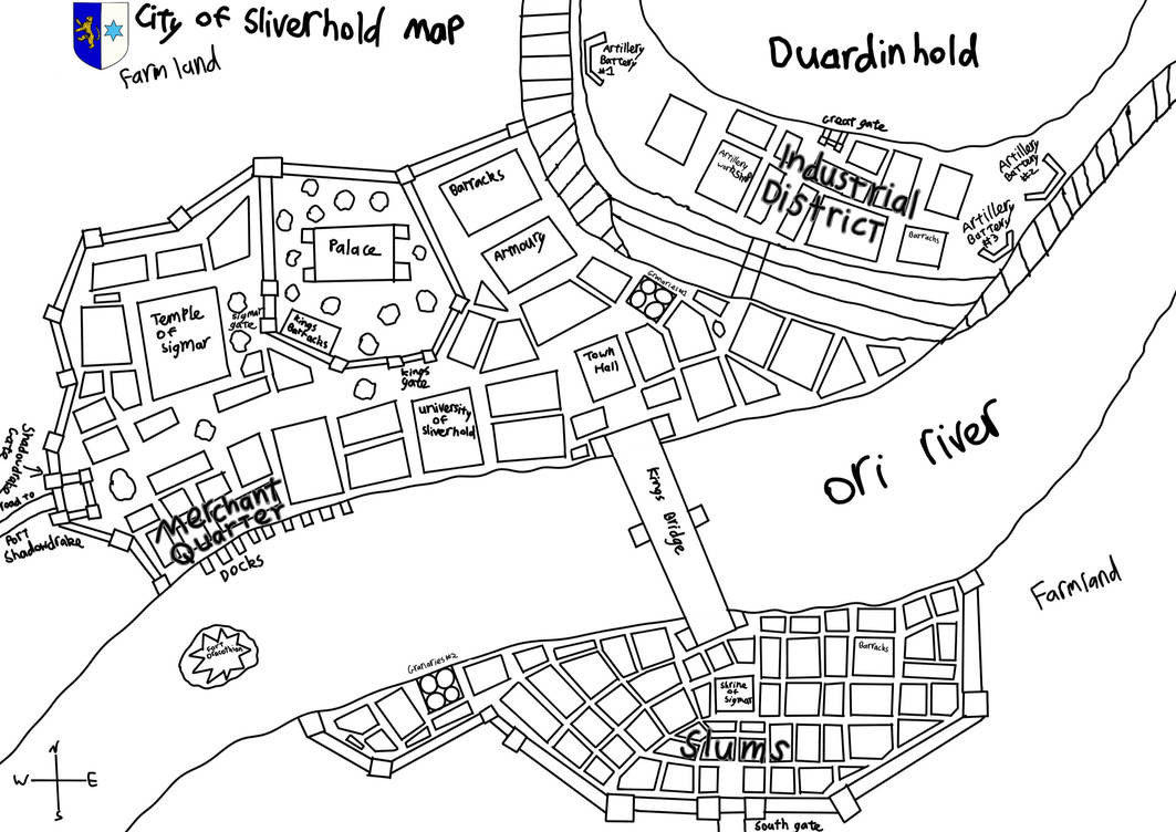 Map of Sliverhold by Blairscartoons on DeviantArt
