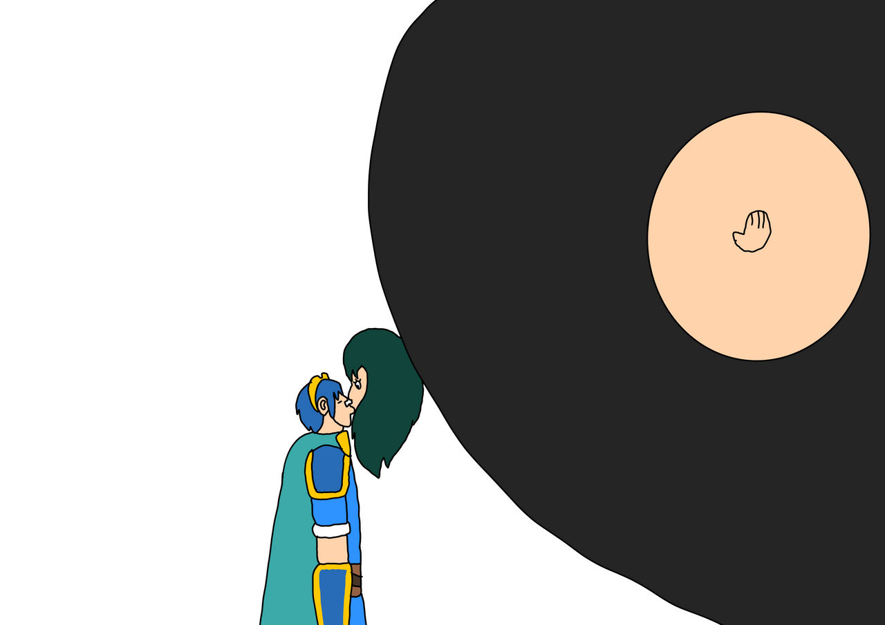 Marth puffkissing Byleth by Blairscartoons on DeviantArt