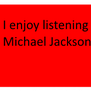 I Enjoy Listening To Michael Jackson Songs Stamp