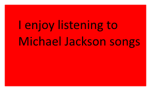 I Enjoy Listening To Michael Jackson Songs Stamp