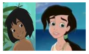 Mowgli and Melody Stamp