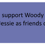 Woody and Jessie As Friends Stamp