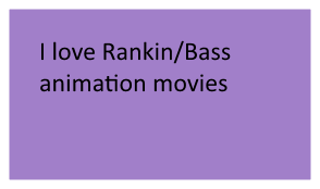 I Love Rankin Animation Movies Stamp