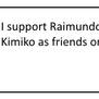 I Support Raimundo and Kimiko As Friends Stamp