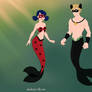 Merman!Chat Noir and Mermaid!Ladybug