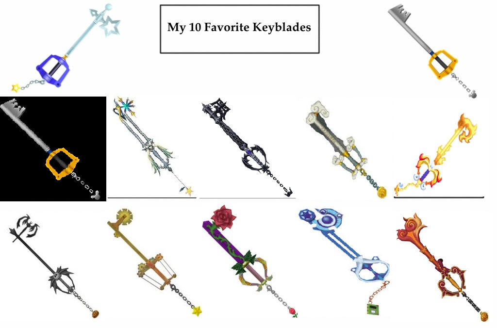 Top 10 Favorite Keyblades by SmoothCriminalGirl16 on DeviantArt