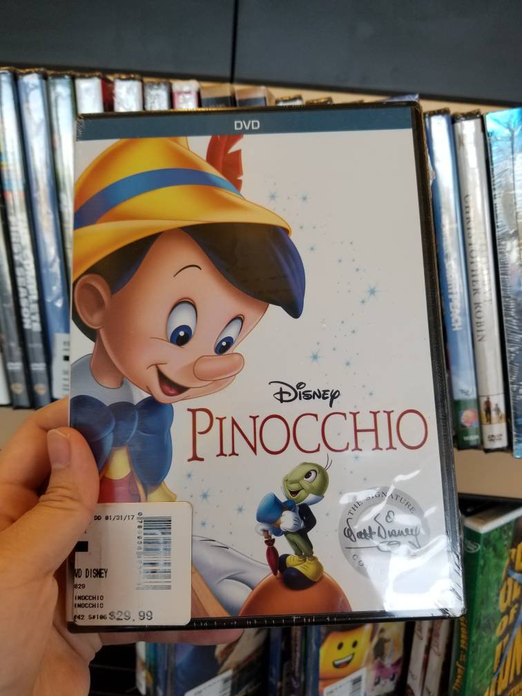 pinocchio dvd menu