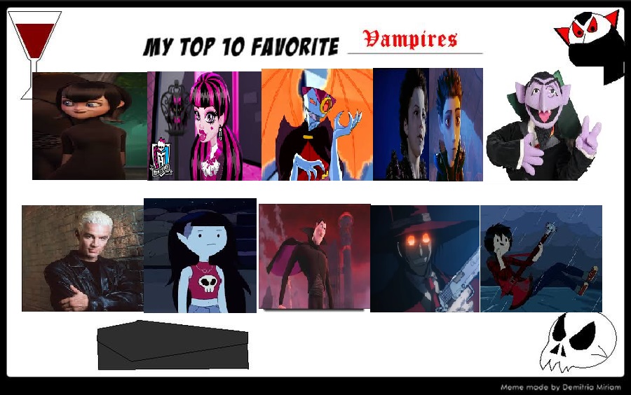 My Top 10 Favorite Animated Vampires