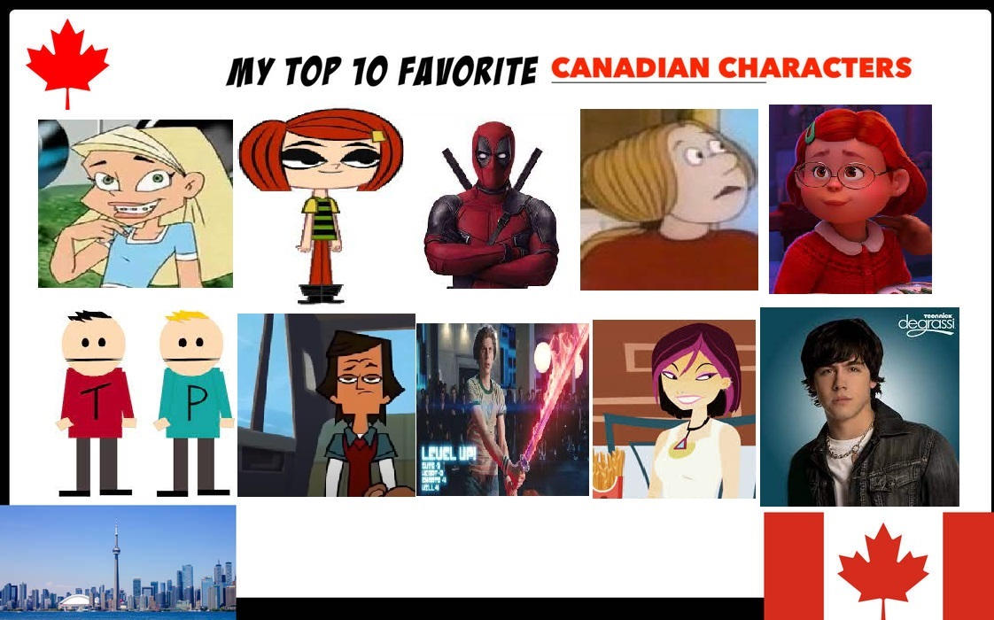 Canadian Characters R6s My Top 10 Favorite Canadian Characters by SmoothCriminalGirl16 on ...