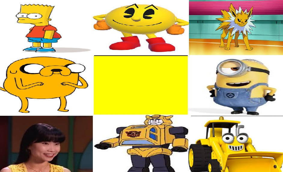 My Favorite Yellow Characters by SmoothCriminalGirl16 on DeviantArt