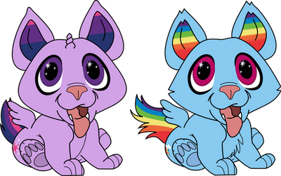 Puppy Twilight Sparkle And Rainbow Dash
