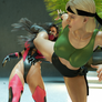 Mileena X Sonya Blade Kick in the Face