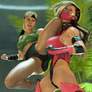 Sonya Mortal Knee Attack to Mileena MK1