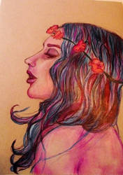 Colored Pencil Woman