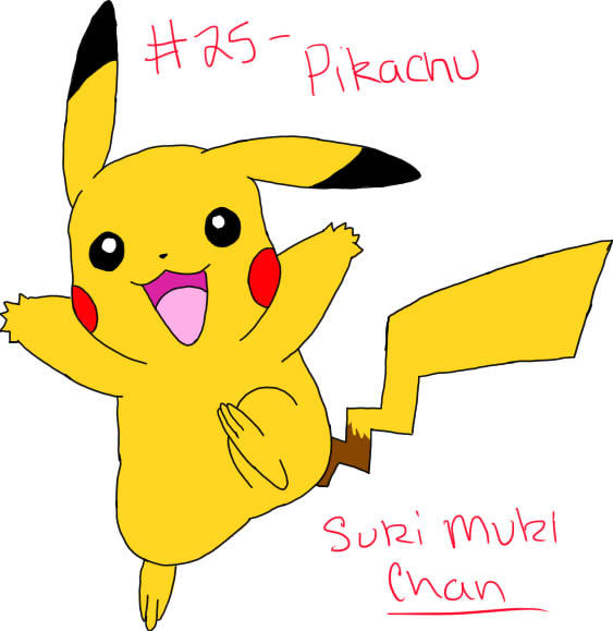 #25 - Pikachu by SukiMukiChan on DeviantArt