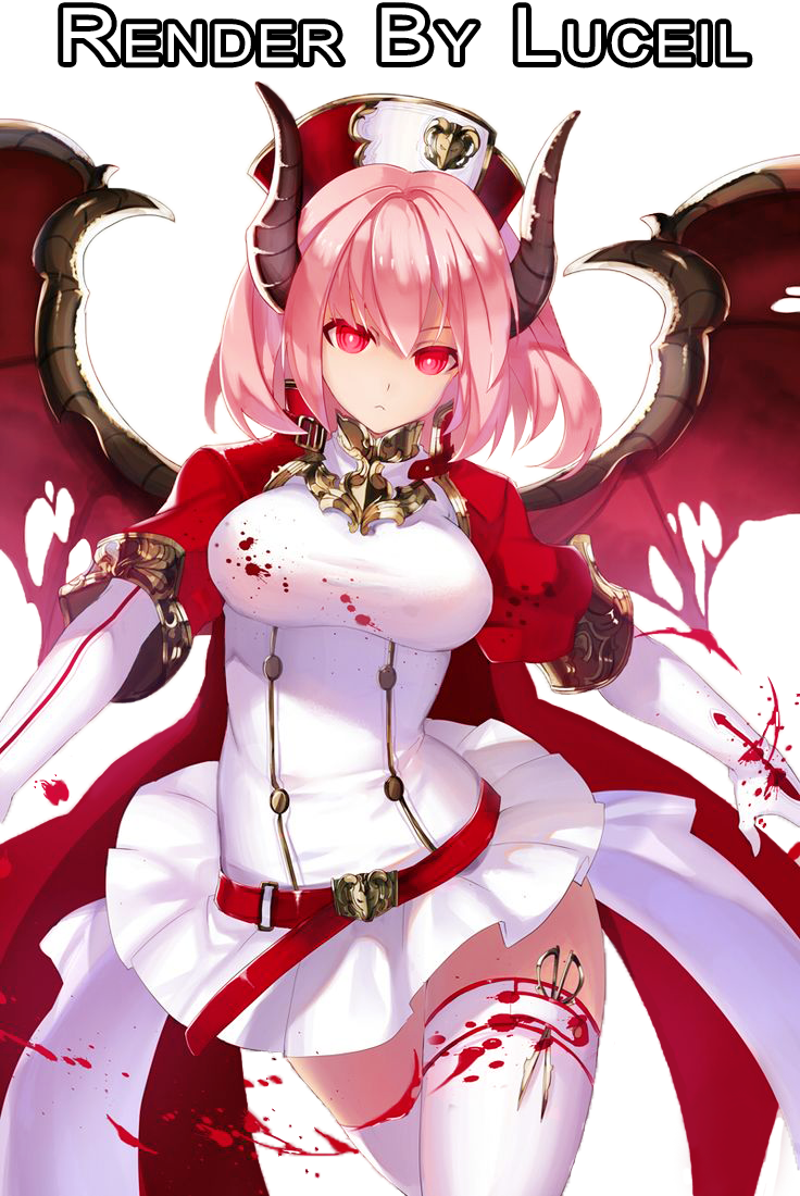 Bloody Anime Demon Girl Render