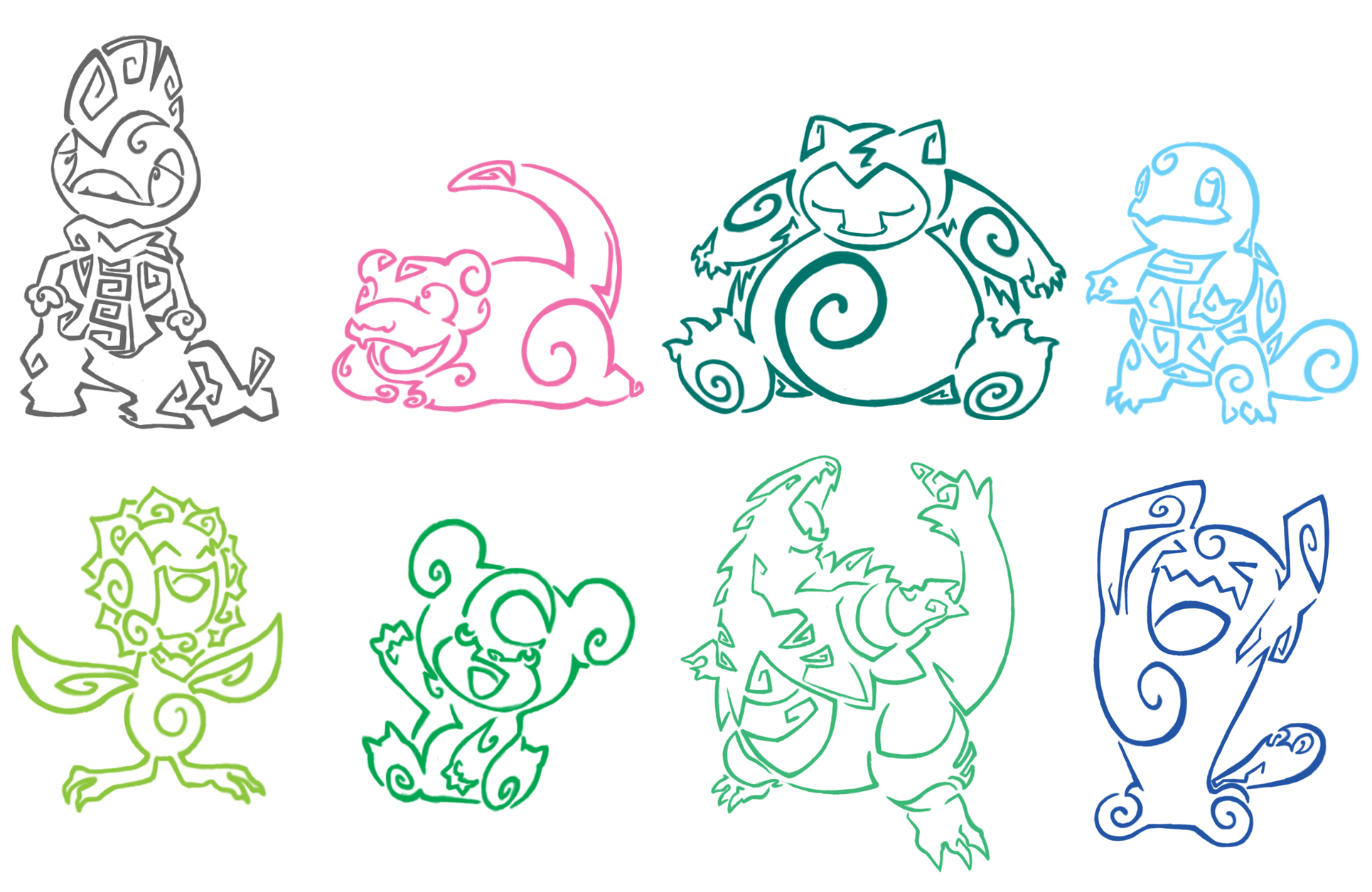 Pokemon Tattoo Pack 3 by Aerpenium on DeviantArt