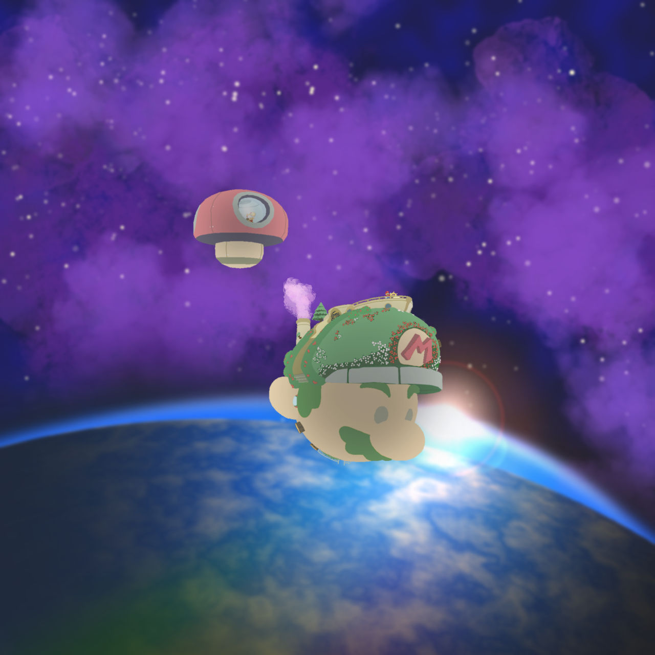 Mario Rocketship Starship Mario by mfujiart on DeviantArt