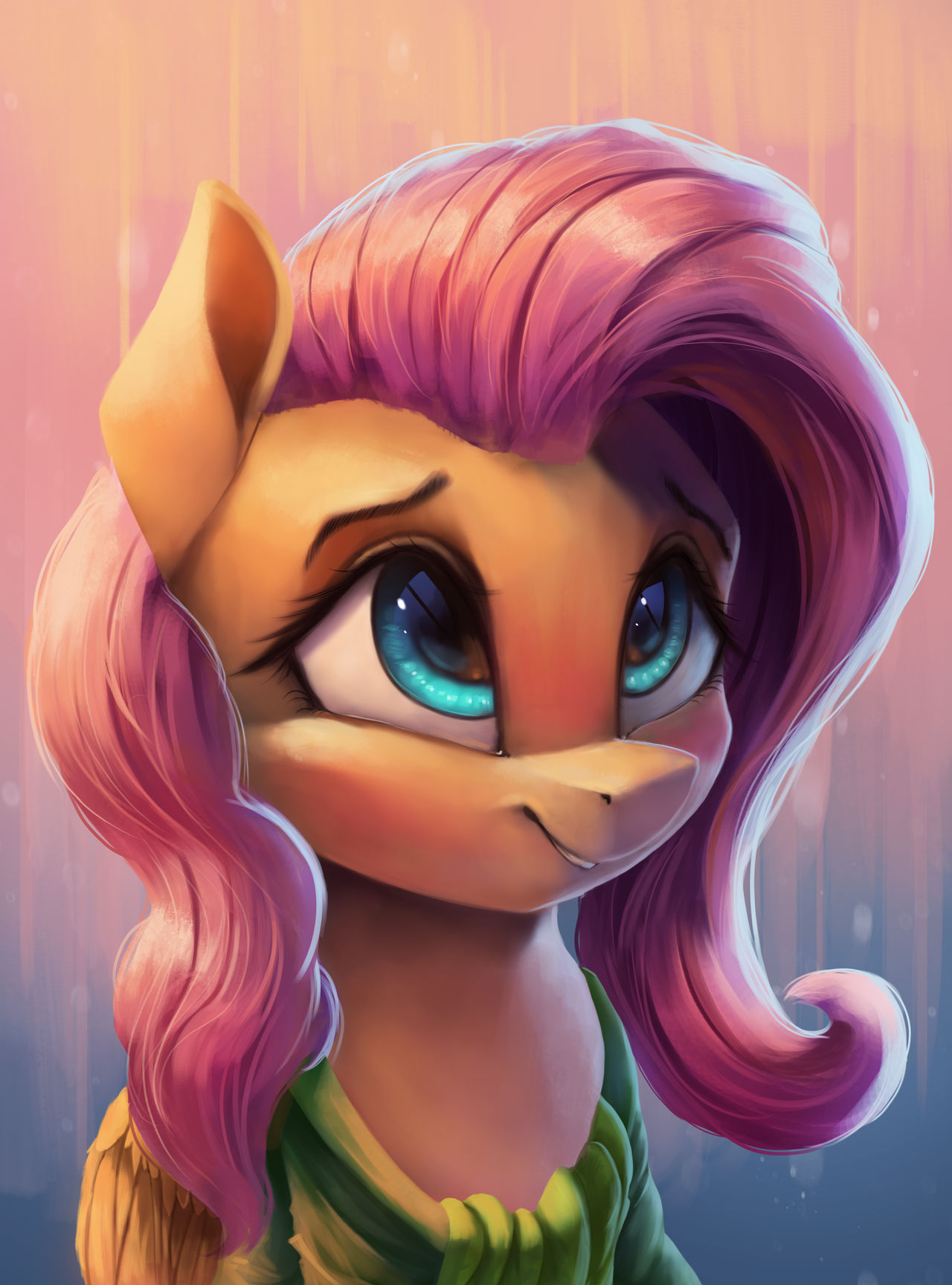 Fluttershy Portrait by VanillaGhosties
