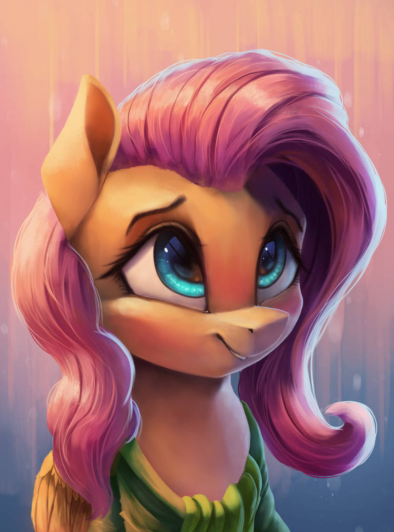 Fluttershy Portrait by VanillaGhosties
