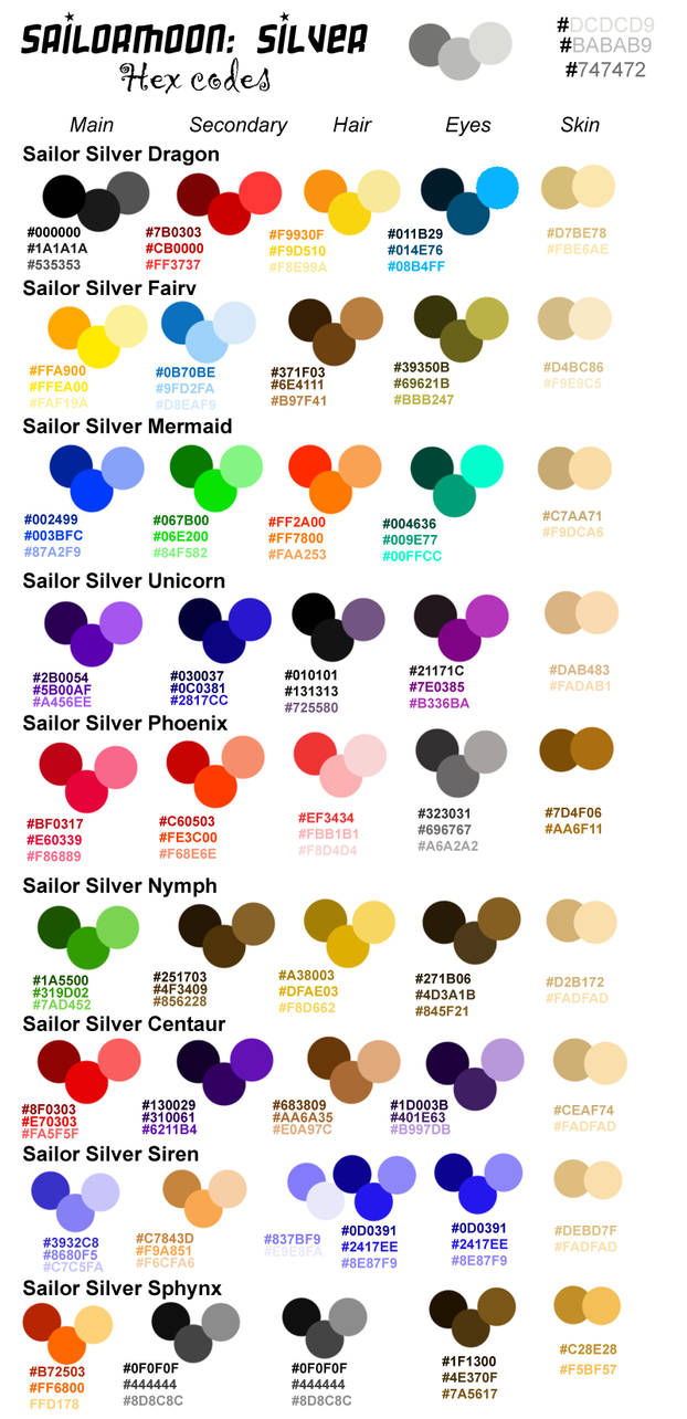 SSS: Hex Codes by caleigh on DeviantArt