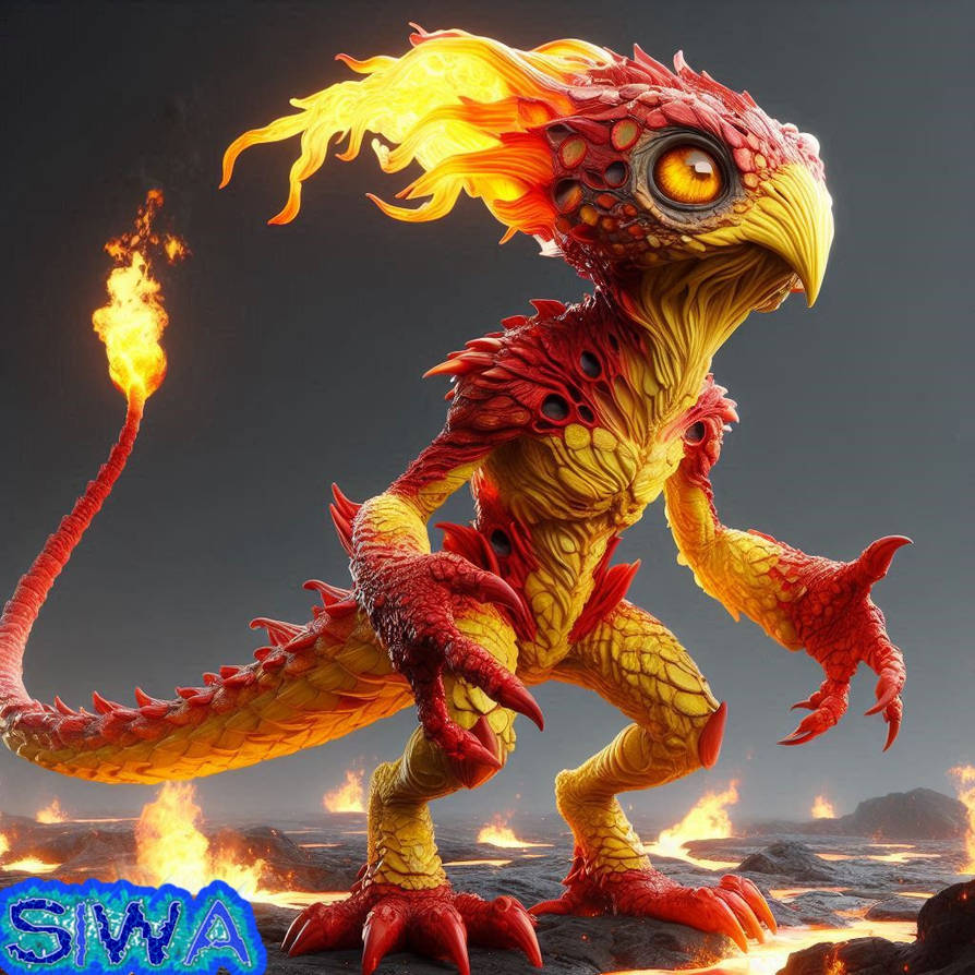 Draw Fire Lizard Fire Lizard by YanamiOnee-chan on DeviantArt