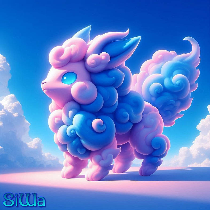Fluffeon (Evolved with a Cloudstone) by YanamiOnee-chan on DeviantArt