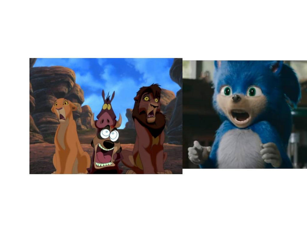 kiara, kovu, timon, and pumbaa meet 2019 sonic by KawaiiJosie on DeviantArt