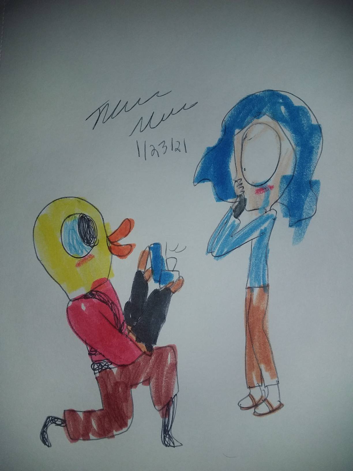 Pyro Duck duck pyro proposes to tari by KawaiiJosie on DeviantArt