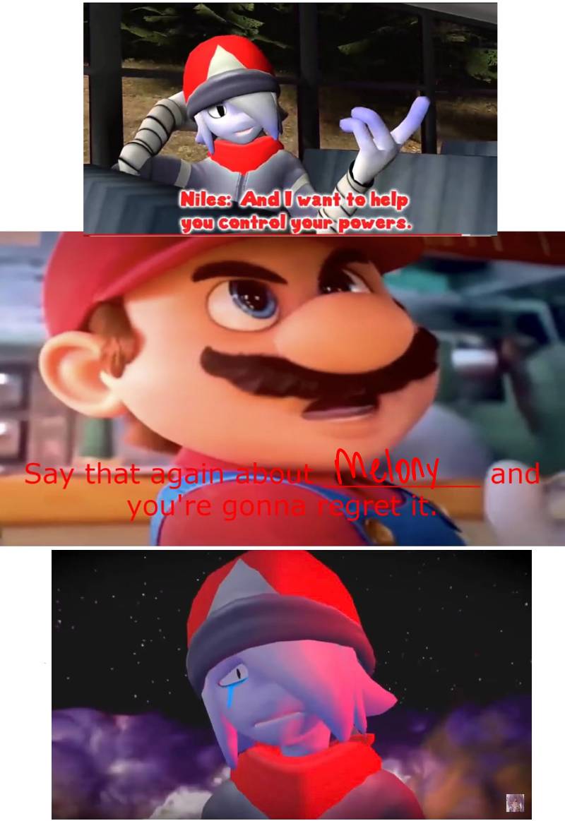 Mario stands up to niles by KawaiiJosie on DeviantArt Mario stands up to niles by KawaiiJosie on DeviantArt