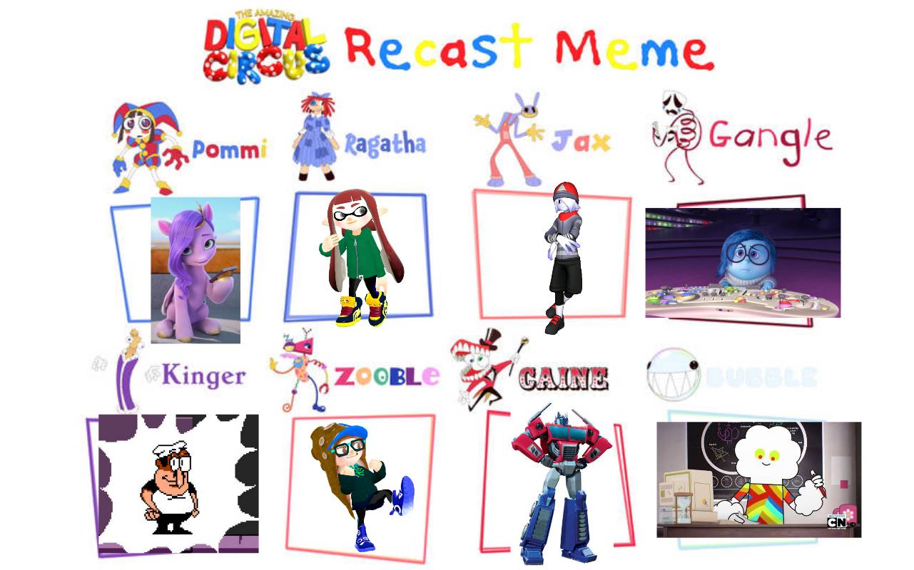 Recast Deviantart Base My The amazing digital circus recast by KawaiiJosie on DeviantArt