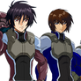 Shinn kira and Athrun in Celestial being pilot