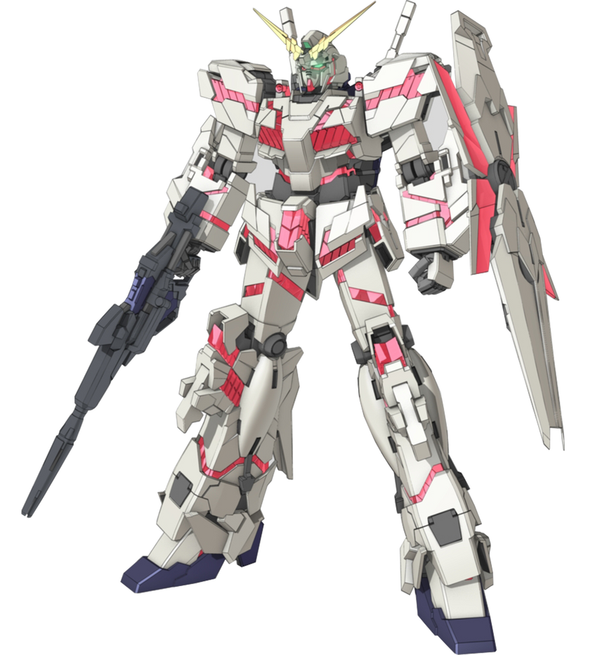 Unicorn Gundam NT-D Mode Render by Redchampiontrainer01 on DeviantArt